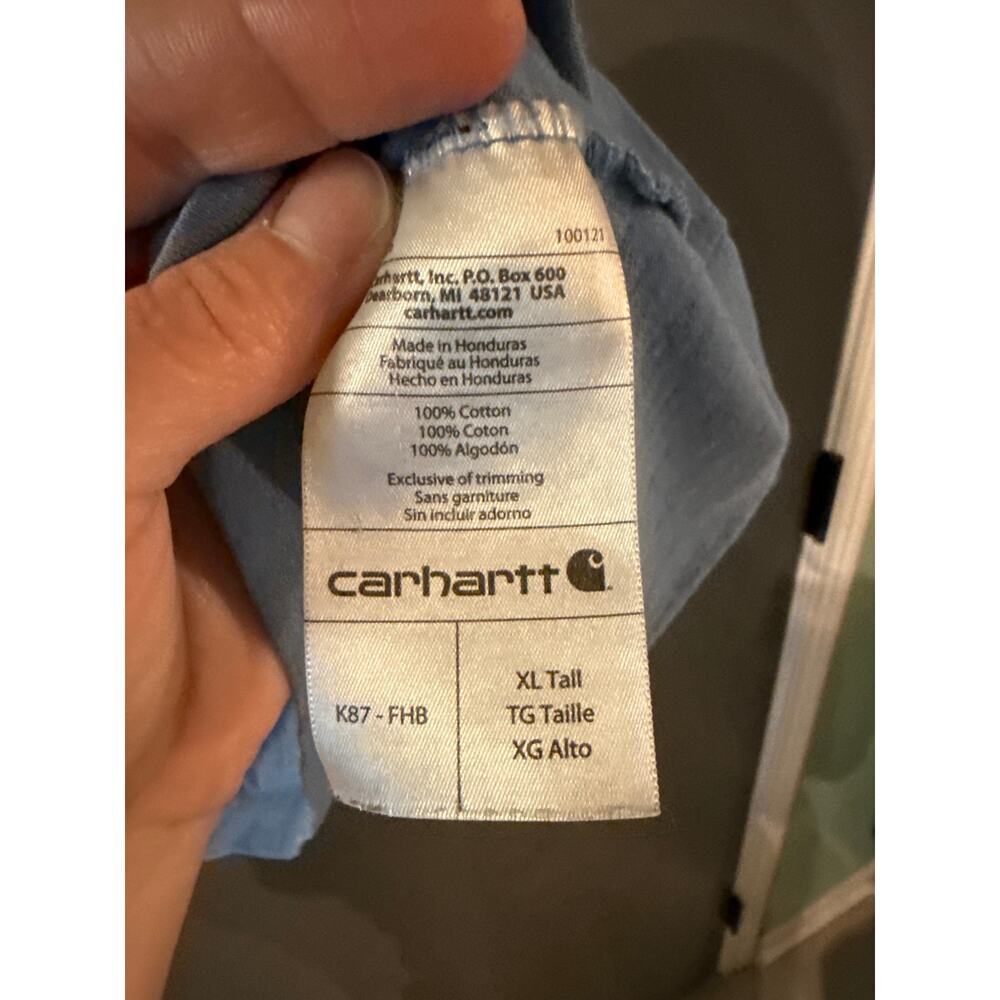 Carhartt men’s blue tshirt XL tall - Picture 3 of 4